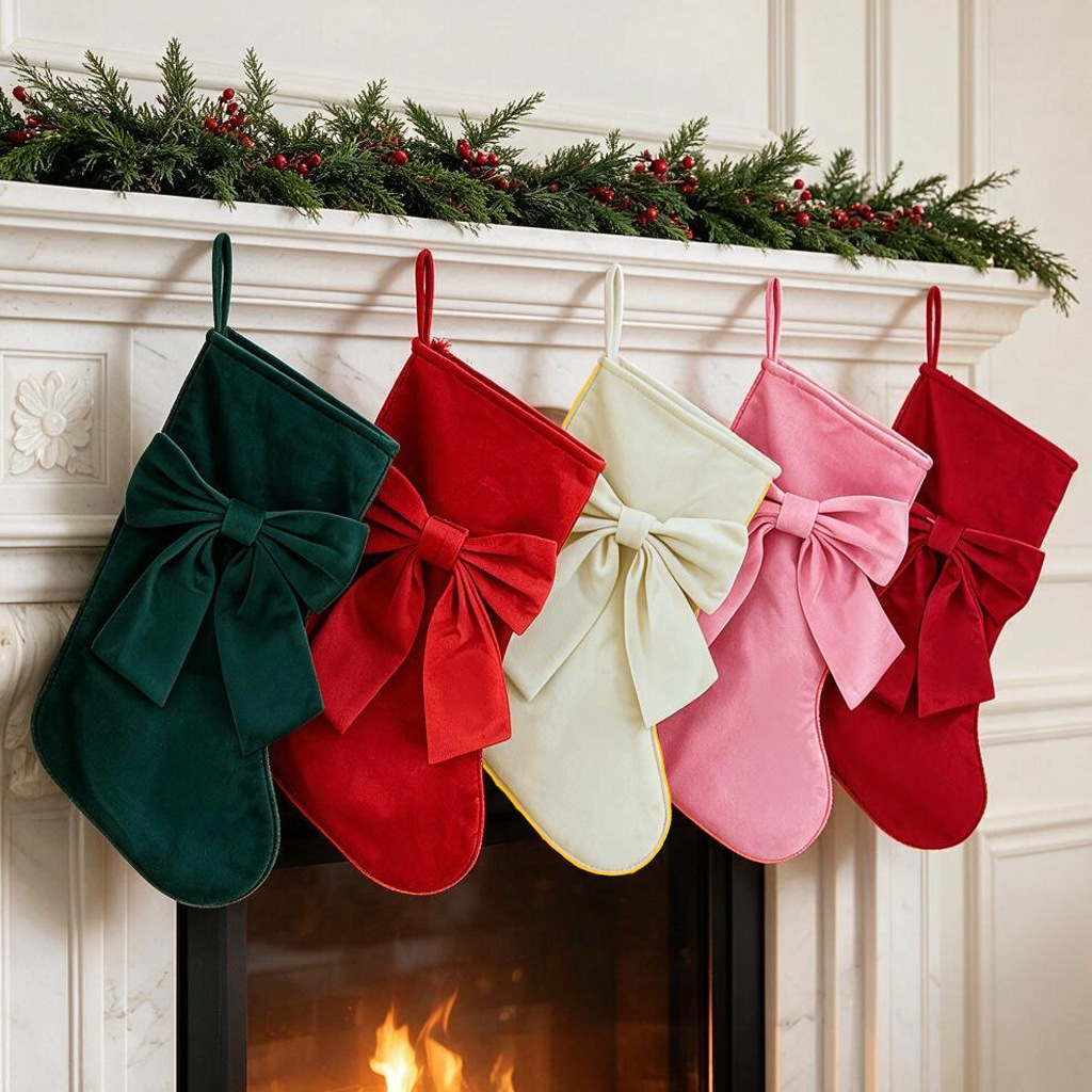 Christmas Stocking Hanging - 1 шт. рождественский чулок, подарочные мешочки