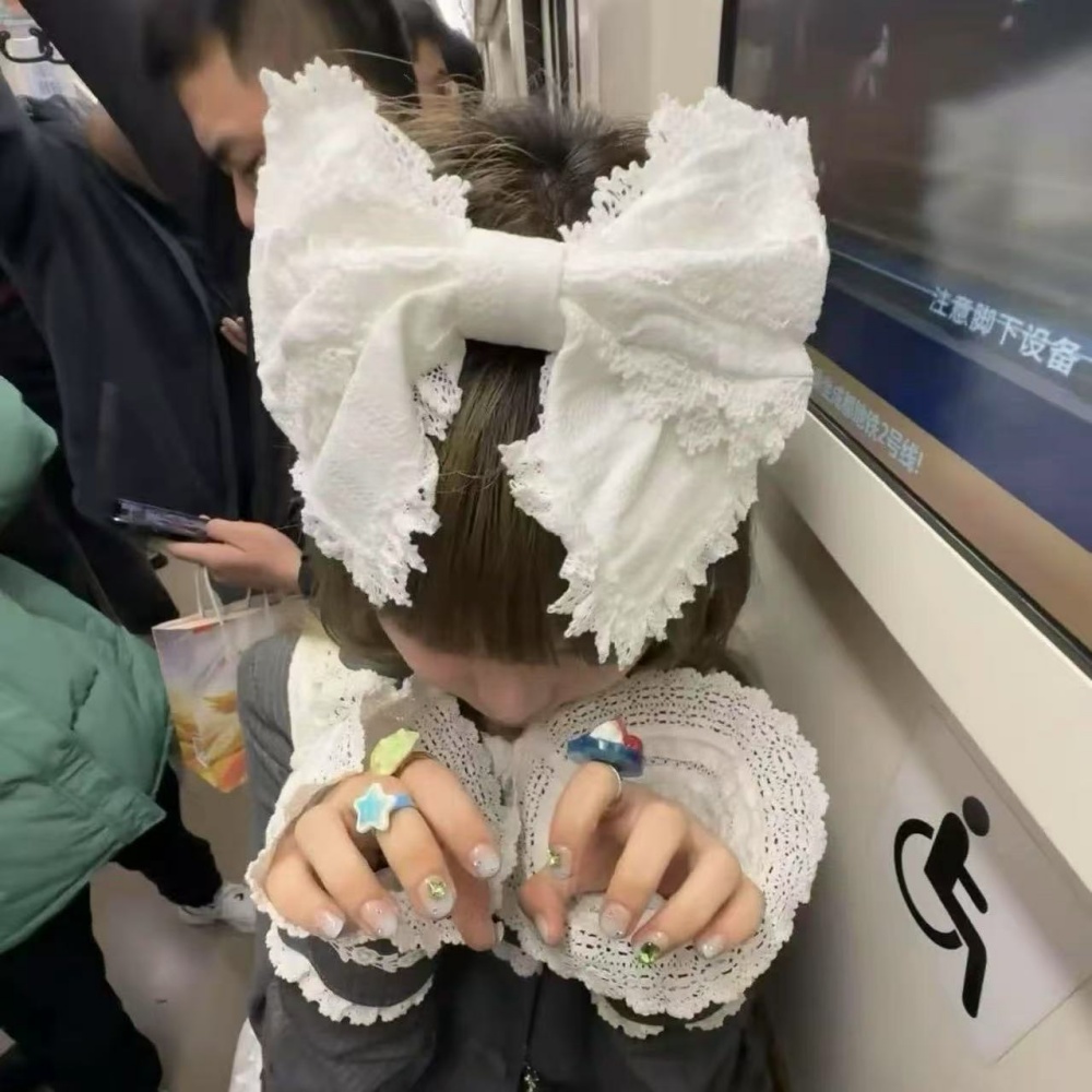 Ribbon Bow Gift - Повязка для волос в стиле Y2K