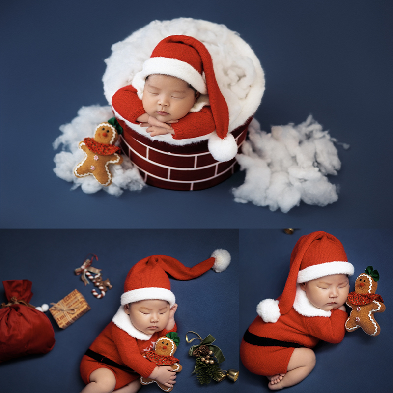 Elf Costume Christmas - Санта-Клаус, одежда для фотосессии новорожденных, детская