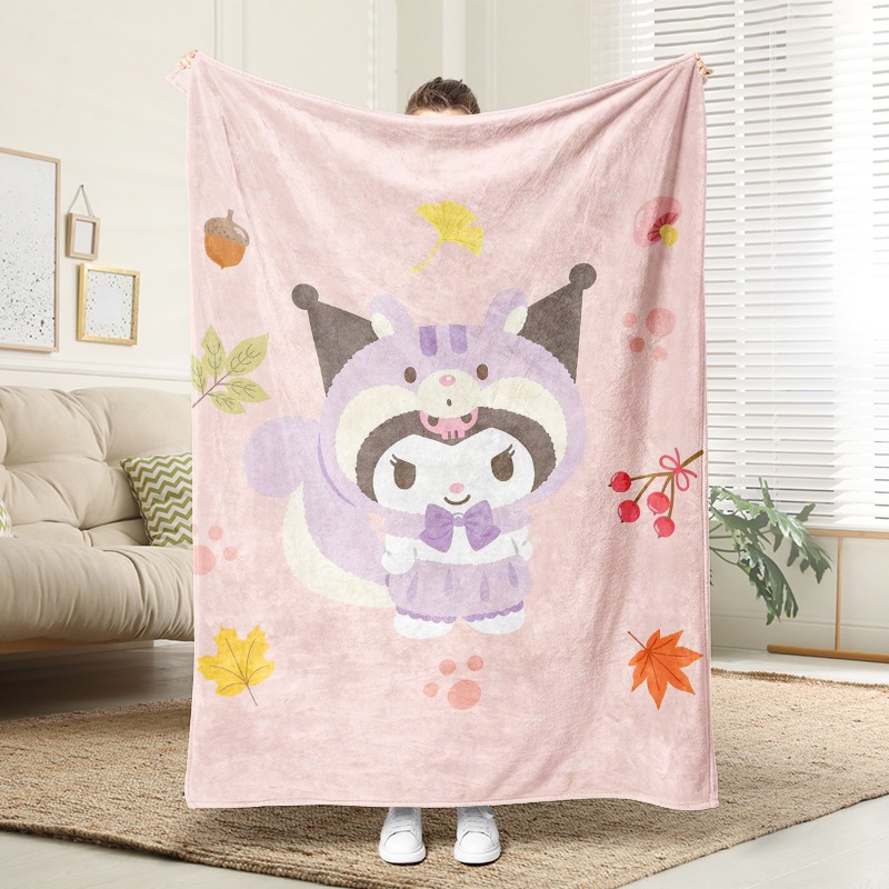 Christmas Throw Blanket - Плед Sanrio Cozy Pink из флиса