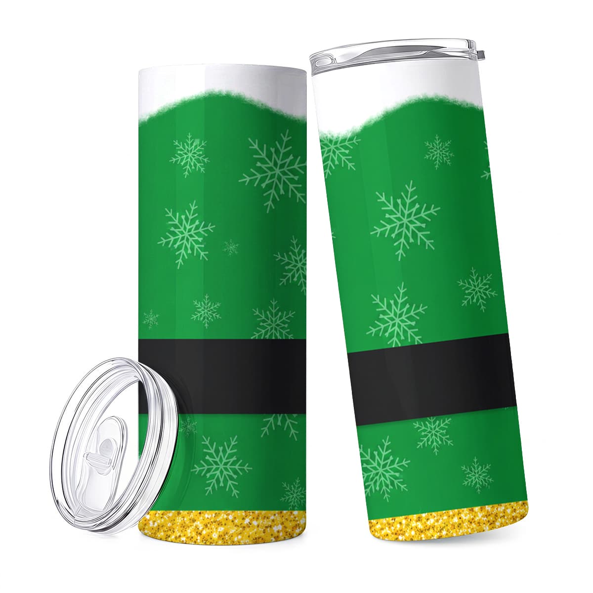 Elf Costume Christmas - 1 шт. 20 унций. Термокружка из