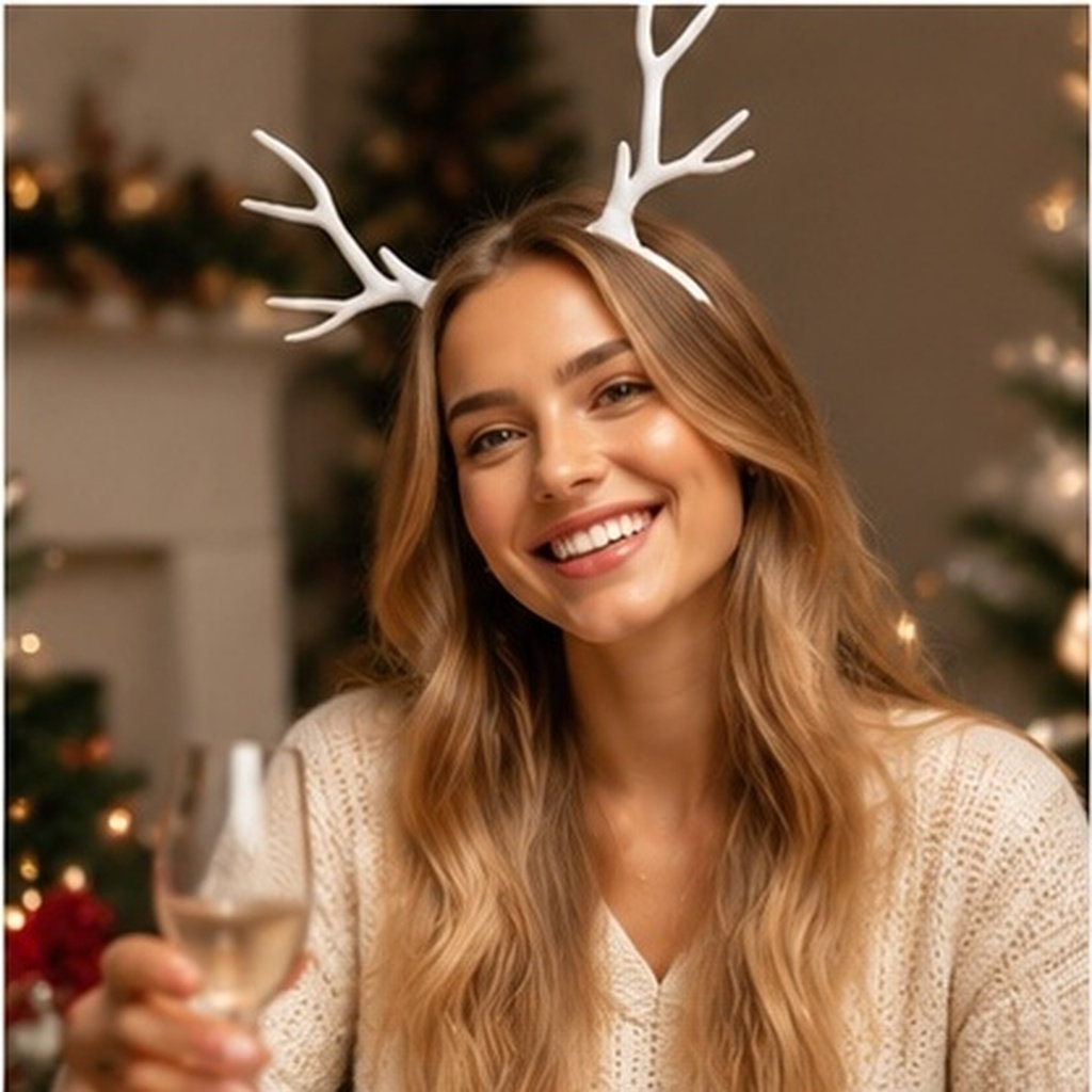 Reindeer Antlers Headband - 1 шт. Изысканная повязка для волос