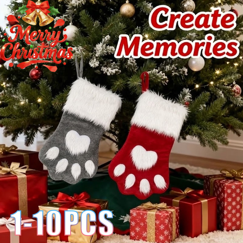 Christmas Stocking Hanging - 1-10 шт. рождественских носков в форме