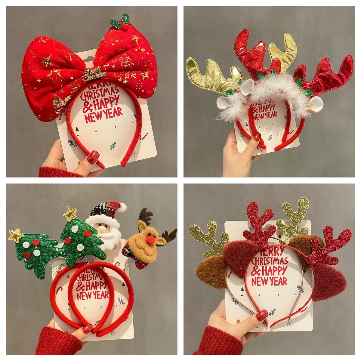 1–10 шт. Рождественские ободки – обзор и цена Reindeer Antlers Headband