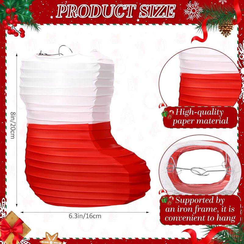 1 шт. Рождественские бумажные  – обзор и цена Christmas Stocking Hanging