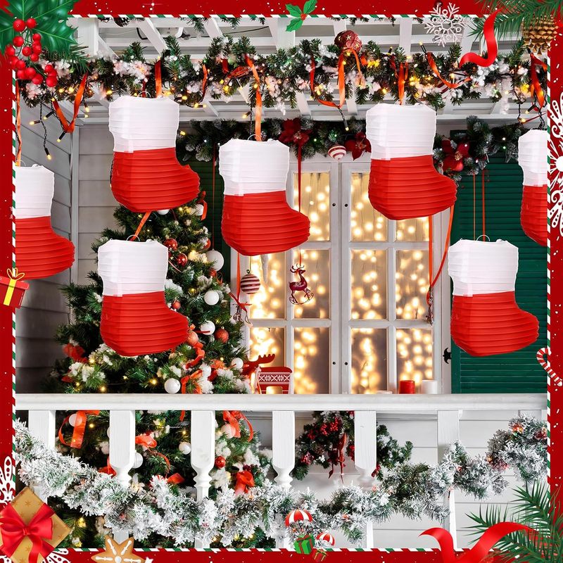 1 шт. Рождественские бумажные  – обзор и цена Christmas Stocking Hanging