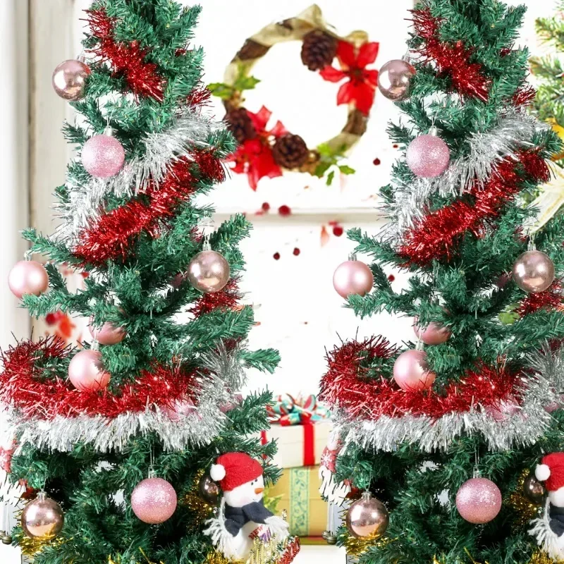 Разноцветная новогодняя лента- – обзор и цена Tinsel Garland Decoration