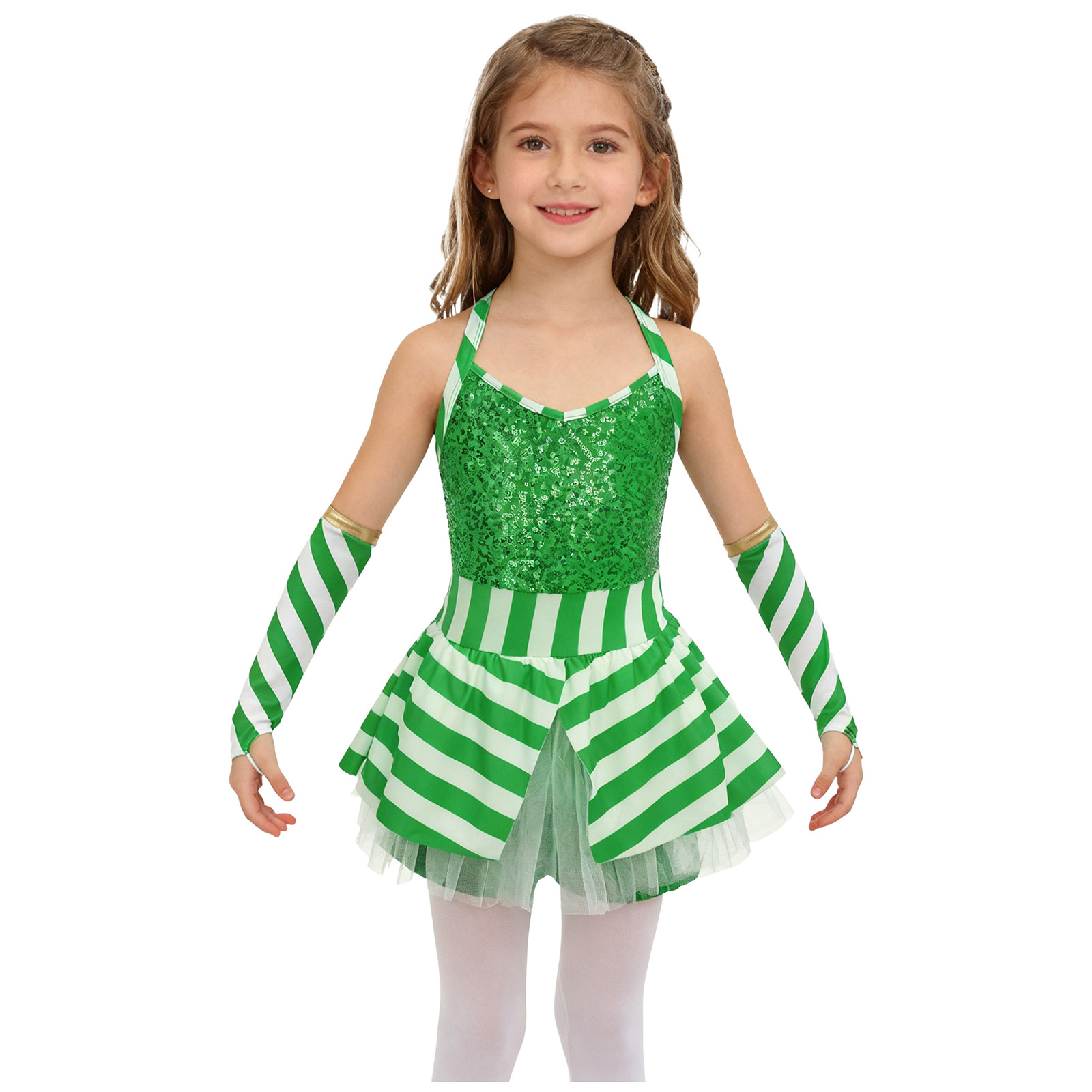 Рождественский полосатый боди  – обзор и цена Elf Costume Christmas