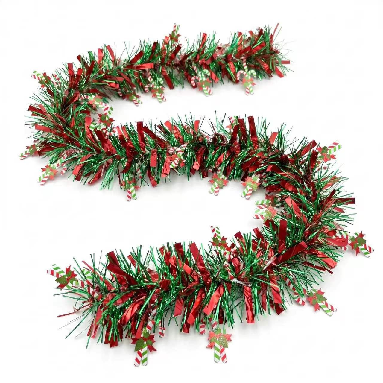 2-метровая новогодняя гирлянда – обзор и цена Tinsel Garland Decoration