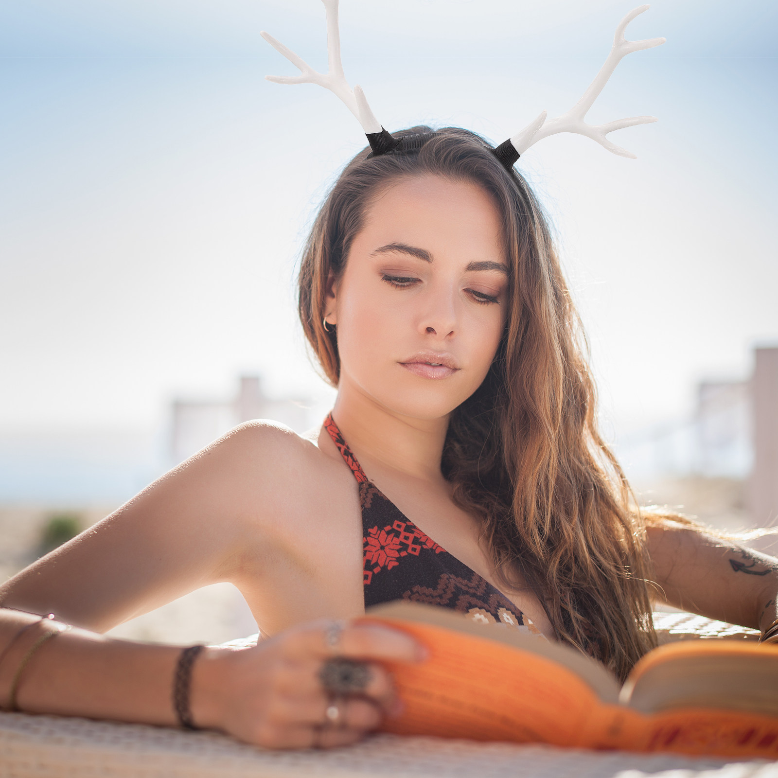 1 шт. Изысканная повязка для в – обзор и цена Reindeer Antlers Headband